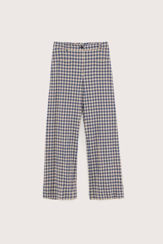 VIVIA CHECK PANTS (25-1-VIVIA CHECK PANTS) - Pastine - Aartselaar