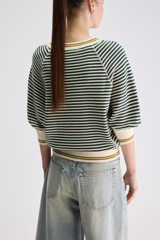 ANGLET STRIPE PULLOVER (26-1-ANGLET STRIPE PULLOVER) - Pastine - Aartselaar