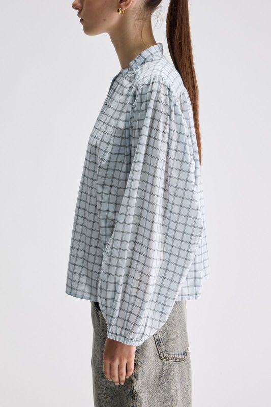 CHERRY CHECK BLOUSE (26-1-CHERRY CHECK BLOUSE) - Pastine - Aartselaar
