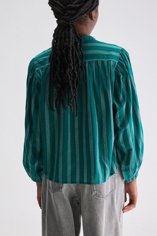 CHERRY STRIPE BLOUSE (26-1-CHERRY STRIPE BLOUSE) - Pastine - Aartselaar