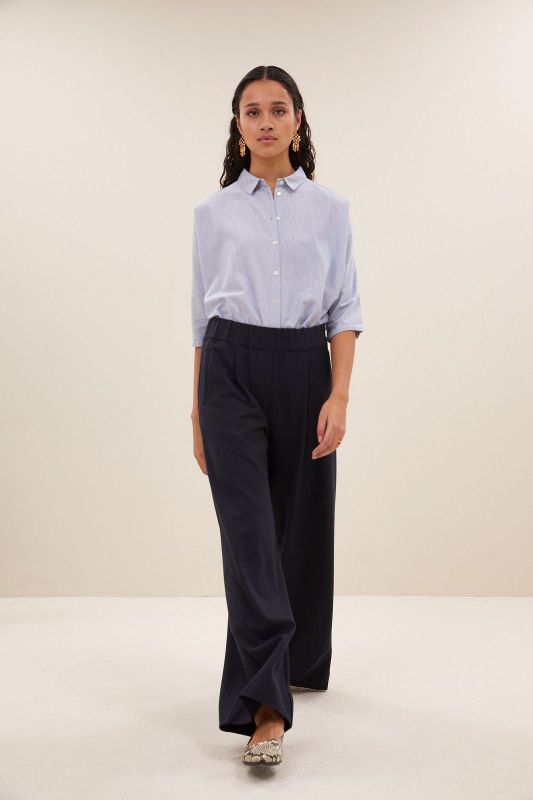 BENJI COPPER STRIPE PANTS (25-2-BENJI COPPER STRIPE PANTS) - Pastine - Aartselaar
