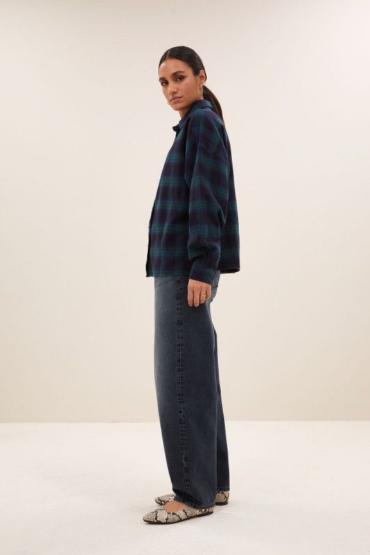 JADA CHECK BLOUSE (25-2-JADA CHECK BLOUSE) - Pastine - Aartselaar
