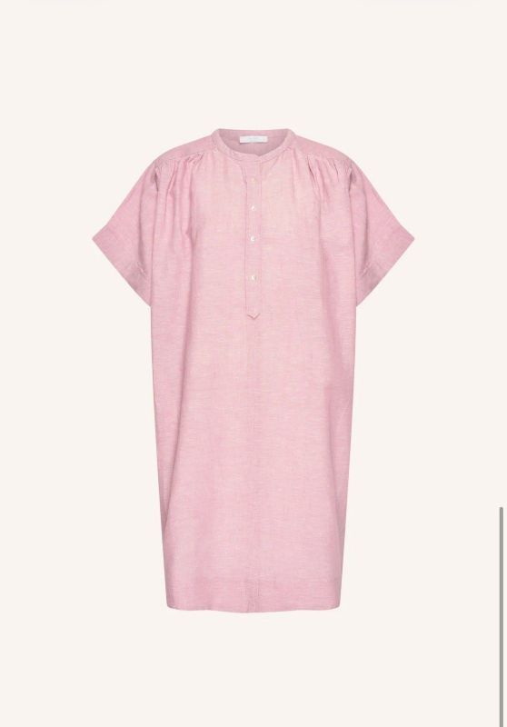 AMBER LININ DRESS (26-1-AMBER LINEN DRESS) - Pastine - Aartselaar
