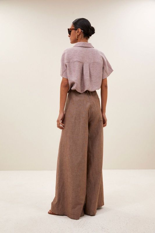 BARLEY GLOSS BLOUSE (26-1-BARLEY GLOSS BLOUSE) - Pastine - Aartselaar