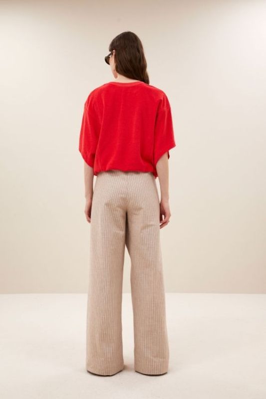 NUKI SLUB TOP (26-1-NUKI SLUB TOP) - Pastine - Aartselaar