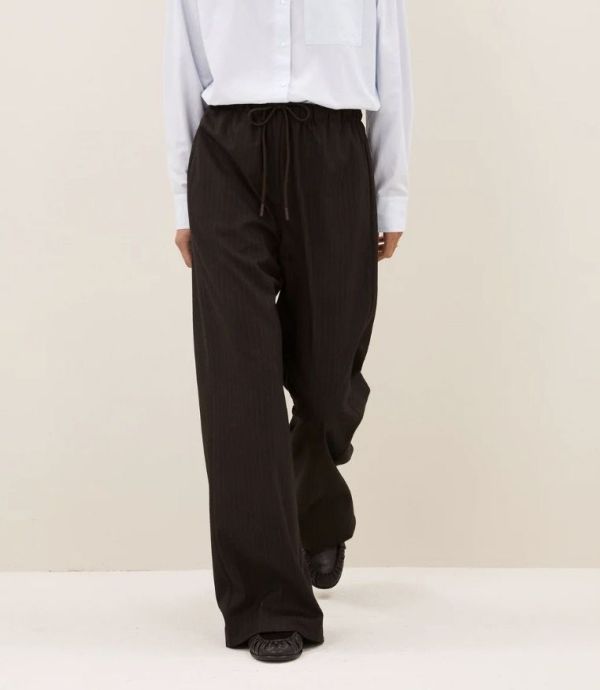 PELLE PINSTRIPE PANTS (26-2-PELLE PINSTRIPE PANTS) - Pastine - Aartselaar