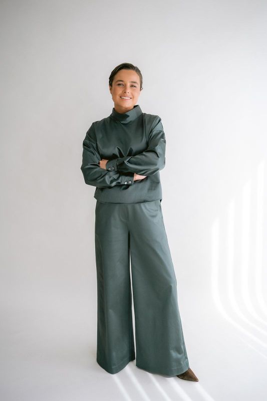 SAM PANTS SATIN (26-2-SAM PANTS SATIN) - Pastine - Aartselaar