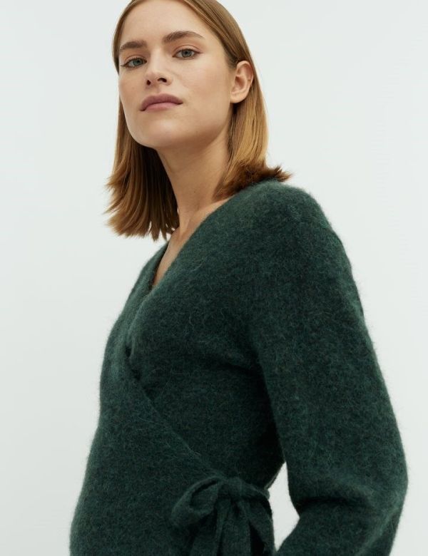 UDELE TIE WRAP PULLOVER (24-2-UDELE TIE WRAP PULLOVER) - Pastine - Aartselaar