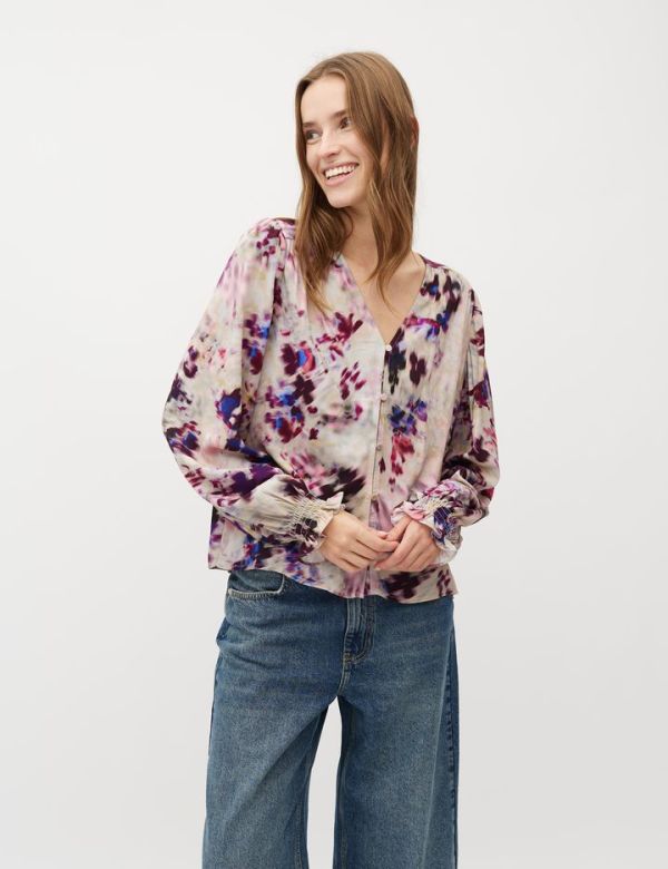 KANJIA BLOUSE (25-2-KANJIA BLOUSE) - Pastine - Aartselaar