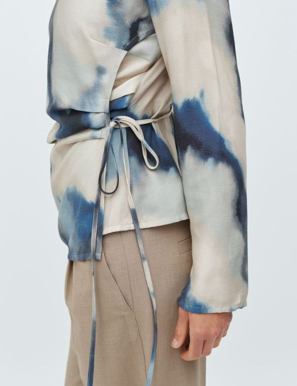 KYLAR SHORT BLOUSE (26-1-KYLAR SHORT BLOUSE) - Pastine - Aartselaar