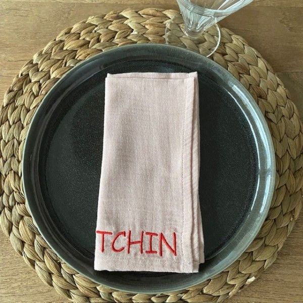 NAPKINS LOVE ENJOY TCHIN HAPPY (24-2-NAPKINS) - Pastine - Aartselaar