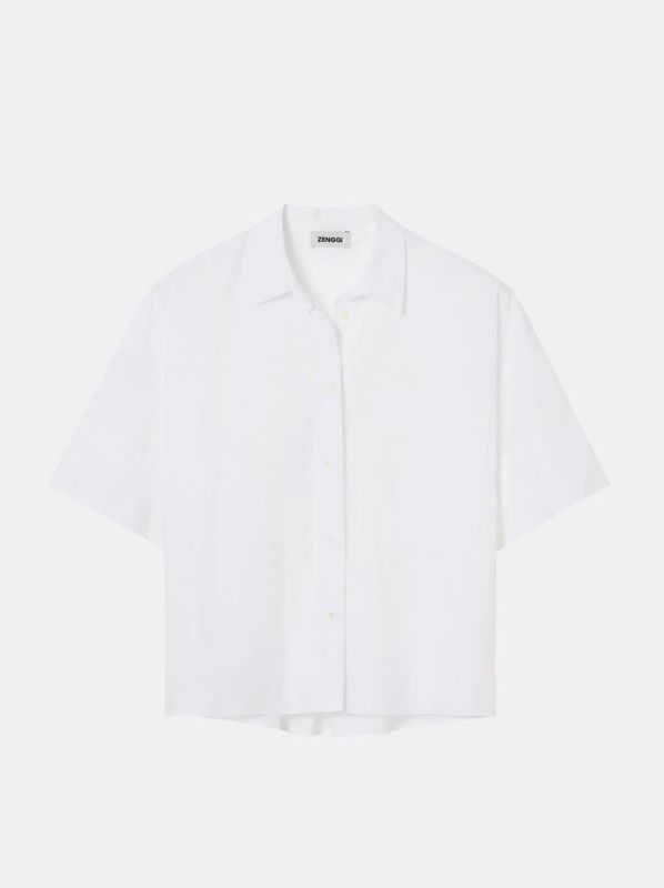 BOXY SHIRT SS (25-1-V04-1024 BOXY SHIRT) - Pastine - Aartselaar