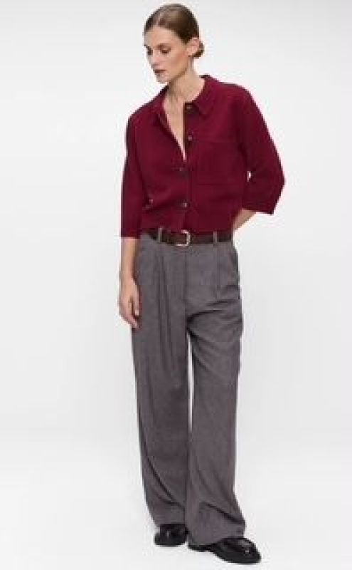 POLO CARDIGAN (25-2-W03-2002-POLO CARDIG) - Pastine - Aartselaar