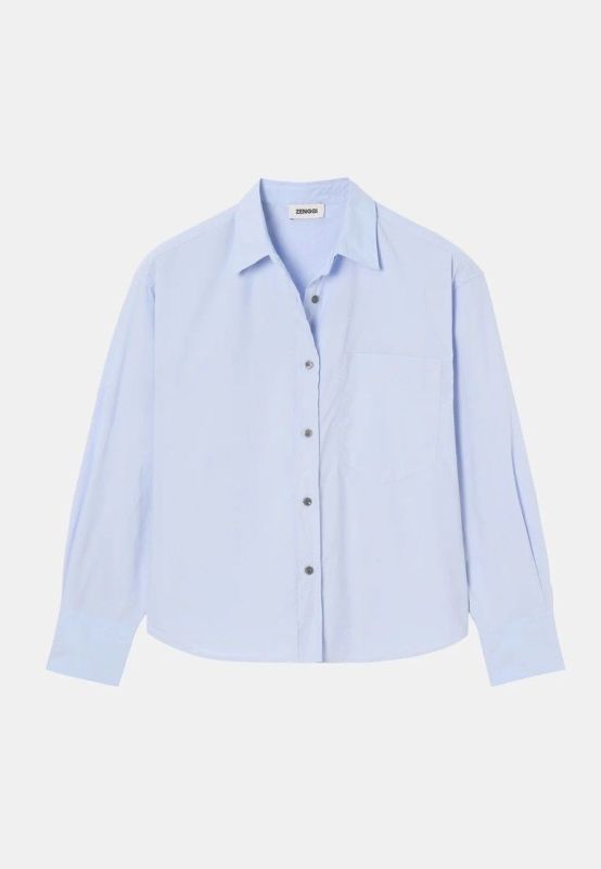 PAPER COTTON LS SHIRT (25-2-W04-1010 PAPER COTTON) - Pastine - Aartselaar