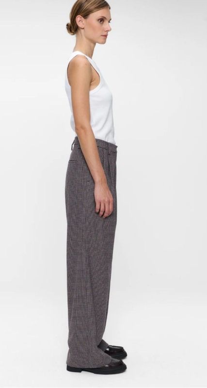MINI CHECK KAYNE PANTS (25-2-W05-1026 MINI CHECK KAY) - Pastine - Aartselaar