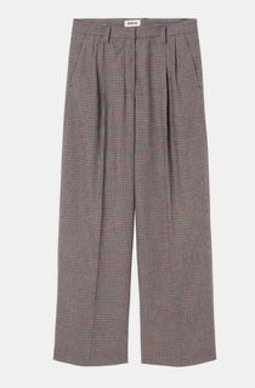 MINI CHECK KAYNE PANTS (25-2-W05-1026 MINI CHECK KAY) - Pastine - Aartselaar
