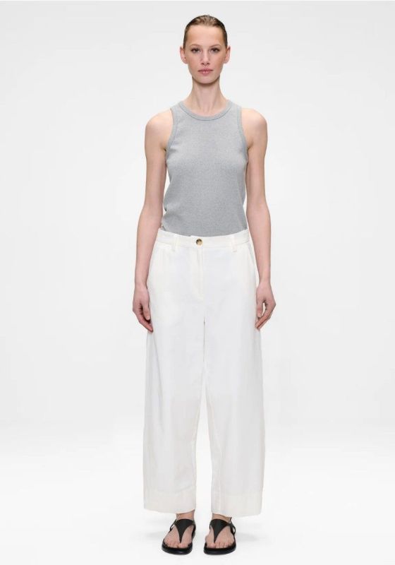COTTON TWILL ZORA PANTS (26-1-COTTON TWILL ZORA PANT) - Pastine - Aartselaar