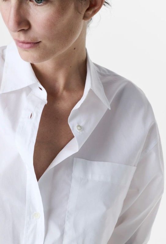 POLPLIN CROPPED SHIRT (26-2- POPLINE CROPPED SHIRT) - Pastine - Aartselaar